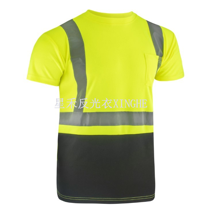 Tay áo ngắn an toàn phản quang có tầm nhìn cao