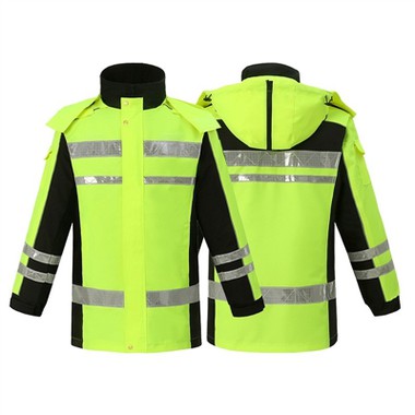 An toàn ngày mưa - áo mưa phản quang