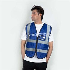 Vest cưỡi ngựa an toàn màu xanh có túi