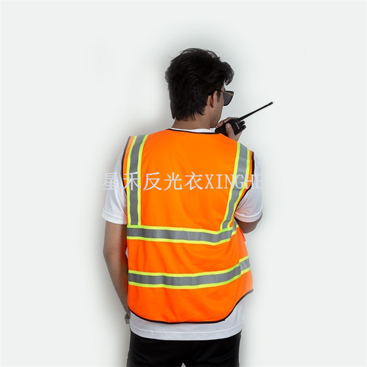 Áo vest an toàn SUPREME (10 túi) Loại 2 ANSI đã được kiểm tra tuân thủ OSHA Hi Vis Người khảo sát PPE phản quang